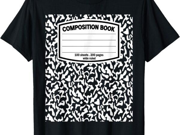 Composition book notebook matching group halloween teacher t-shirt