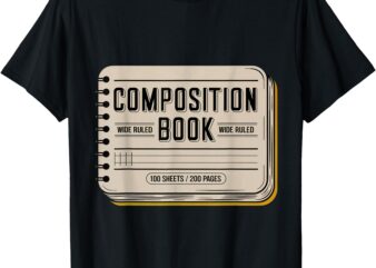 Composition Notebook Costume _ teacher group matching tee T-Shirt