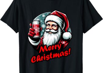 Cool Santa Cheers – Merry Christmas T-Shirt