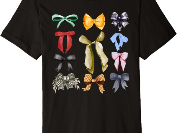 Coquette eras bows premium t-shirt