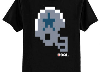 Cowboys Tecmo Bowl Helmet T-Shirt