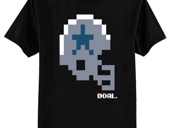 Cowboys tecmo bowl helmet t-shirt