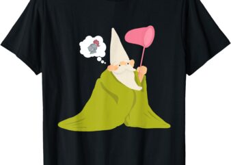 Crawly Gnome Tiny Green Wizard, Funny Green Gnome T-Shirt