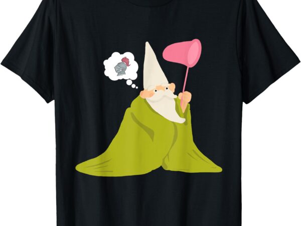 Crawly gnome tiny green wizard, funny green gnome t-shirt