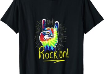 Crazy Rock On Hand Horns for Rock and Roll Music Lovers T-Shirt