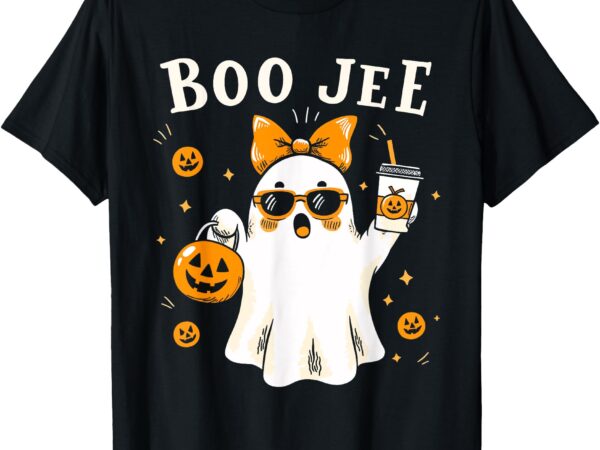 Cute boo-jee ghost halloween spooky season women girls t-shirt