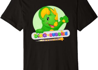 Cute Dinosaur Trey the Triceratops Dino-Buddies Dino-Stars Premium T-Shirt