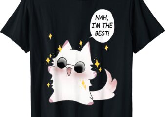 Cute Funny Cat Funny Anime Meme Nah I’m The Best Gojo Cat T-Shirt