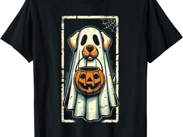 Cute ghost dog men women kids halloween funny ghost t-shirt