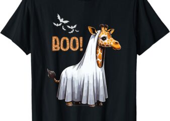 Cute Giraffe Boo Halloween Costume Zoo Lover T-Shirt