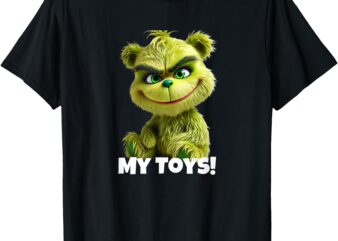 Cute Green Baby Bear That’s My toys! T-Shirt