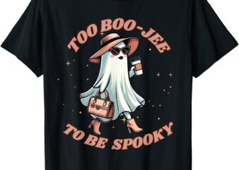 Cute Halloween Boo Jee Ghost Girl Women Boujee Spooky T-Shirt