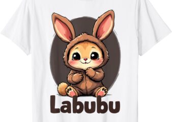 Cute Labubu Brown Meme Funny Monsters T-Shirt