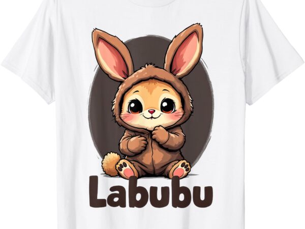 Cute labubu brown meme funny monsters t-shirt