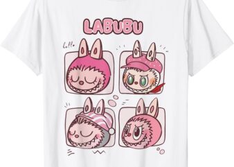 Cute Labubu Classic Pose Funny Labubu Birthday T-Shirt