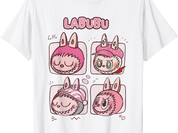 Cute labubu classic pose funny labubu birthday t-shirt