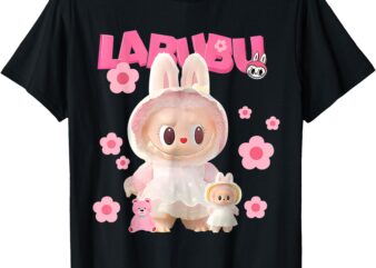 Cute Labubu Lover The Monsters Pink Halloween Christmas T-Shirt