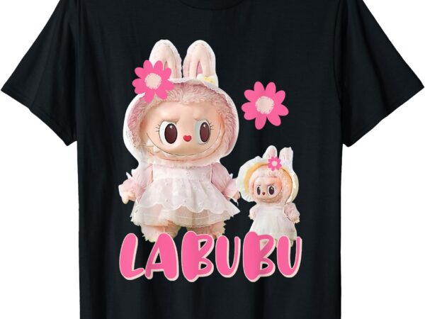 Cute labubu the monsters pink lover t-shirt