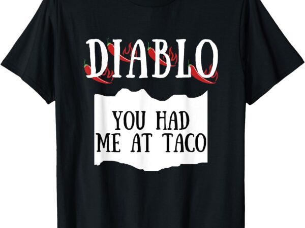 Diablo – hot sauce packet group costume t-shirt