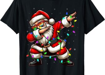 Dabbing Santa Christmas Shirts Kids Boys Men Xmas Holiday T-Shirt