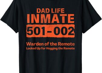 Dad Life Prisoner Inmate Funny Jail Halloween Costume T-Shirt