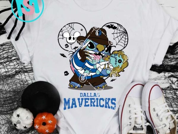 Dallas mavericks freddy krueger svg, happy halloween’s day svg eps dxf png digital download t shirt vector illustration