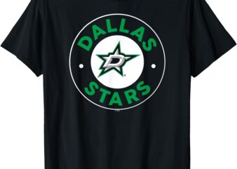 Dallas Stars Symbol Black Officially Licensed T-Shirt