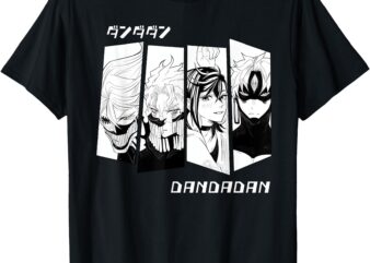 Dandadan Okarun Momo Cool Anime Manga Characters T-Shirt