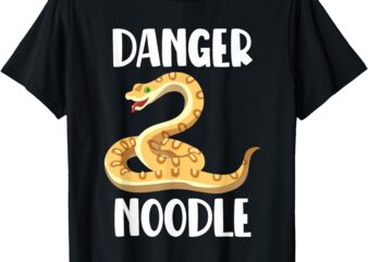 Danger Noodle Funny Ball Python Snakes Meme Reptile T-Shirt