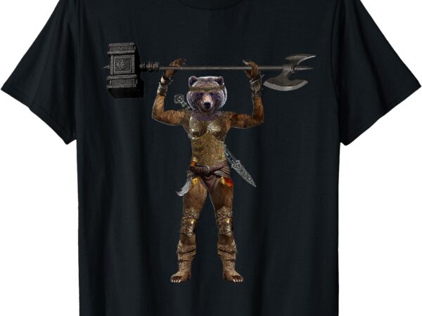 Danielle the werebear elf druid t-shirt