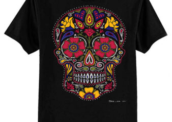 Day of the Dead Sugar Skull Dark Essential T-Shirt