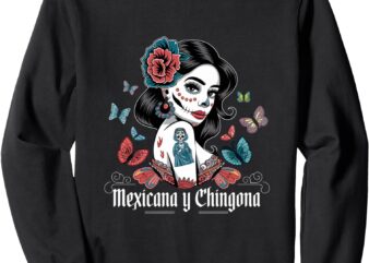 De Los Muertos La Catrina Day of the Dead Sugar Skull Women Sweatshirt