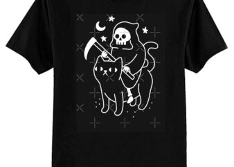 Death Rides A Black Cat Classic T-Shirt