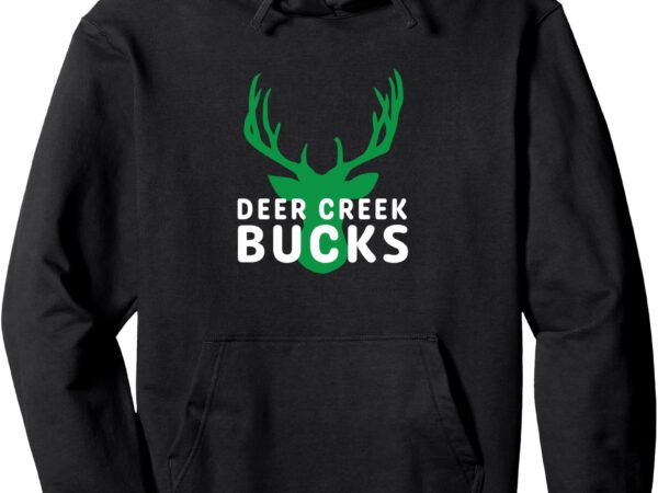 Deer creek bucks pullover hoodie t shirt vector illustration