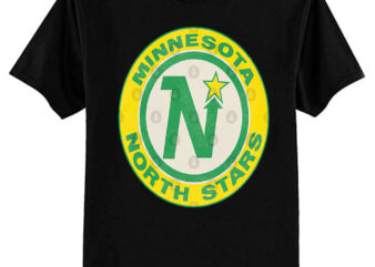 Defunct Minnesota North Stars Hockey Team T-Shirt