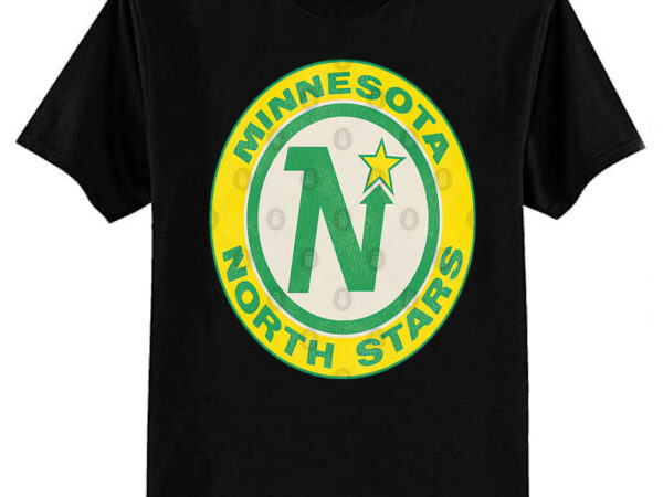 Defunct minnesota north stars hockey team t-shirt