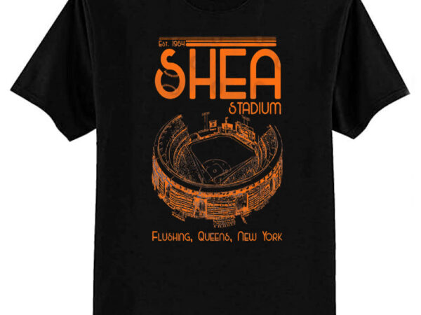 Defunct shea stadium new york baseball t-shirt