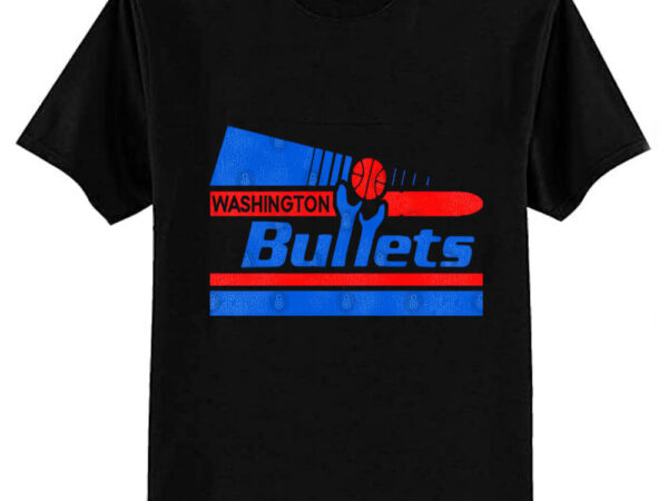 Defunct washington bullets pennant 80s pennant t-shirt