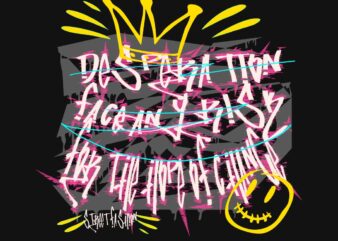 Desperation Graffiti T-shirt Design