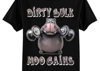 Dirty Bulk Moo Gains T-Shirt ltsp