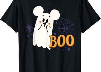 Disney Mickey Mouse Cute Little Ghost Boo Halloween T-Shirt