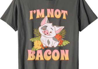 Disney Moana 2 Pua I’m Not Bacon Tropical Panel T-Shirt