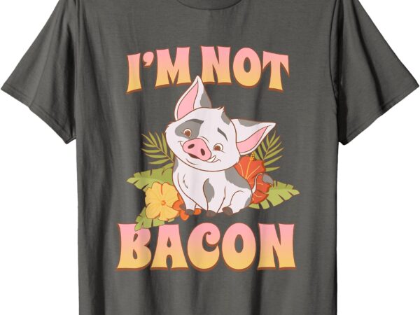 Disney moana 2 pua i’m not bacon tropical panel t-shirt