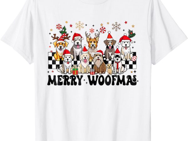 Dog christmas merry woofmas dog lover new year t-shirt