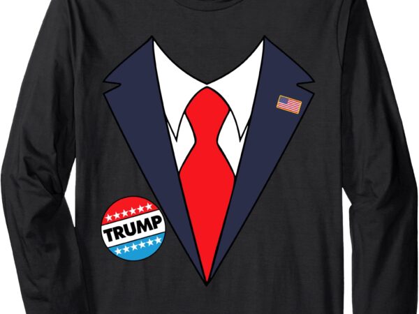 Donald trump halloween costume funny kids long sleeve t-shirt