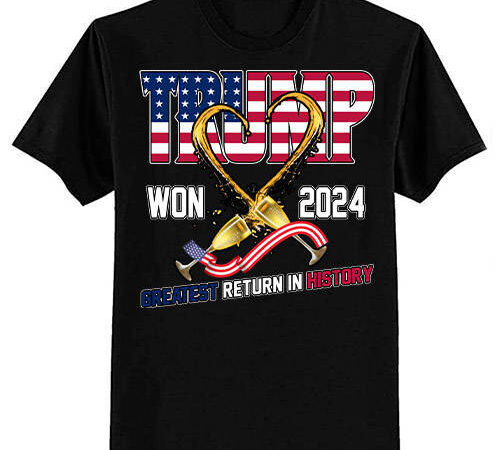 Donald trump won 2024 election inauguration men women kids t-shirt ltsp