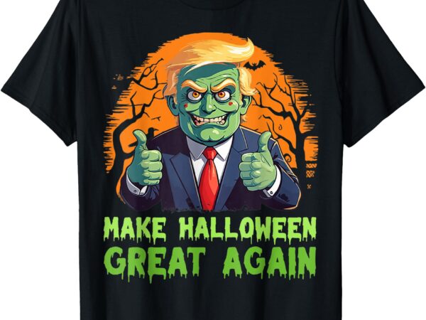 Donald trump zombie make halloween great again trump costume t-shirt