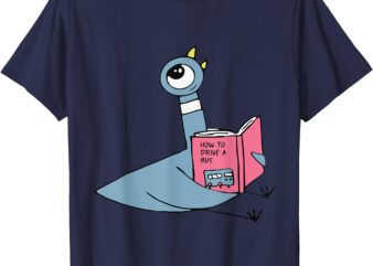 Driven To Read Pigeon Library Reading Books Reader T-Shirt