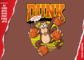 Dunk t shirt vector illustration