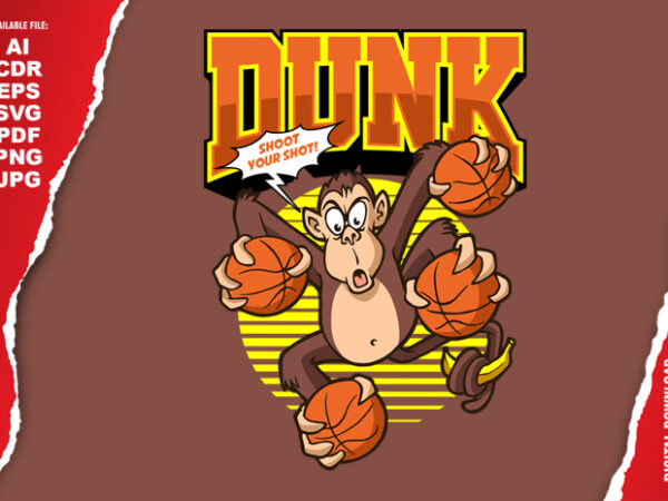 Dunk t shirt vector illustration